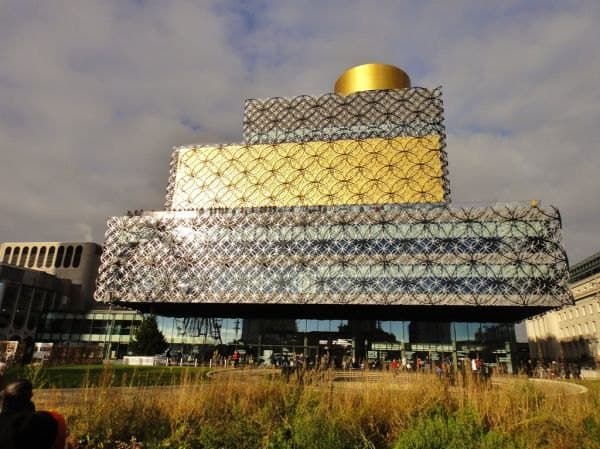 Birmingham City Centre - Nov 2013 - The New Library Wrapped and Ready for Christmas